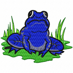 Frogs Embroidery Design 4